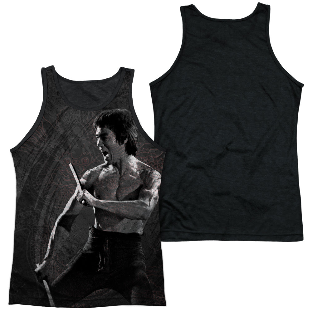 Adult 100% Poly Tank Top Black Back