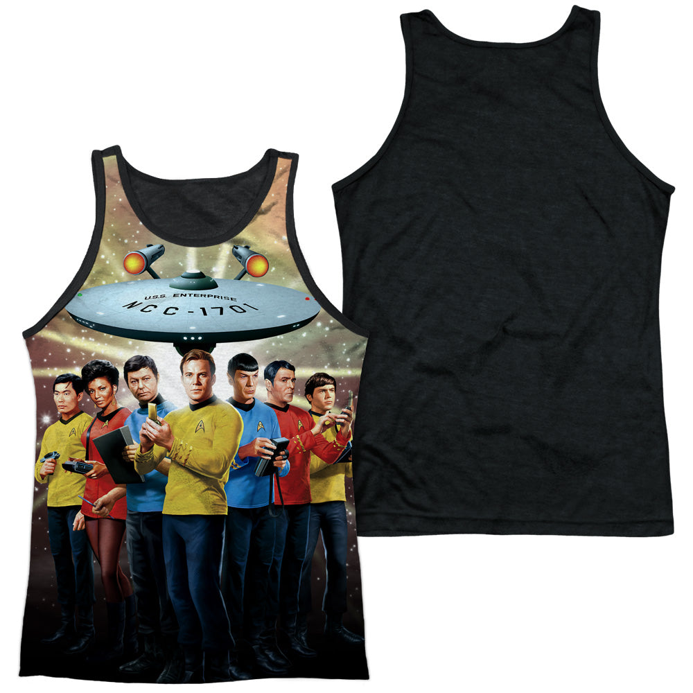 Adult 100% Poly Tank Top Black Back