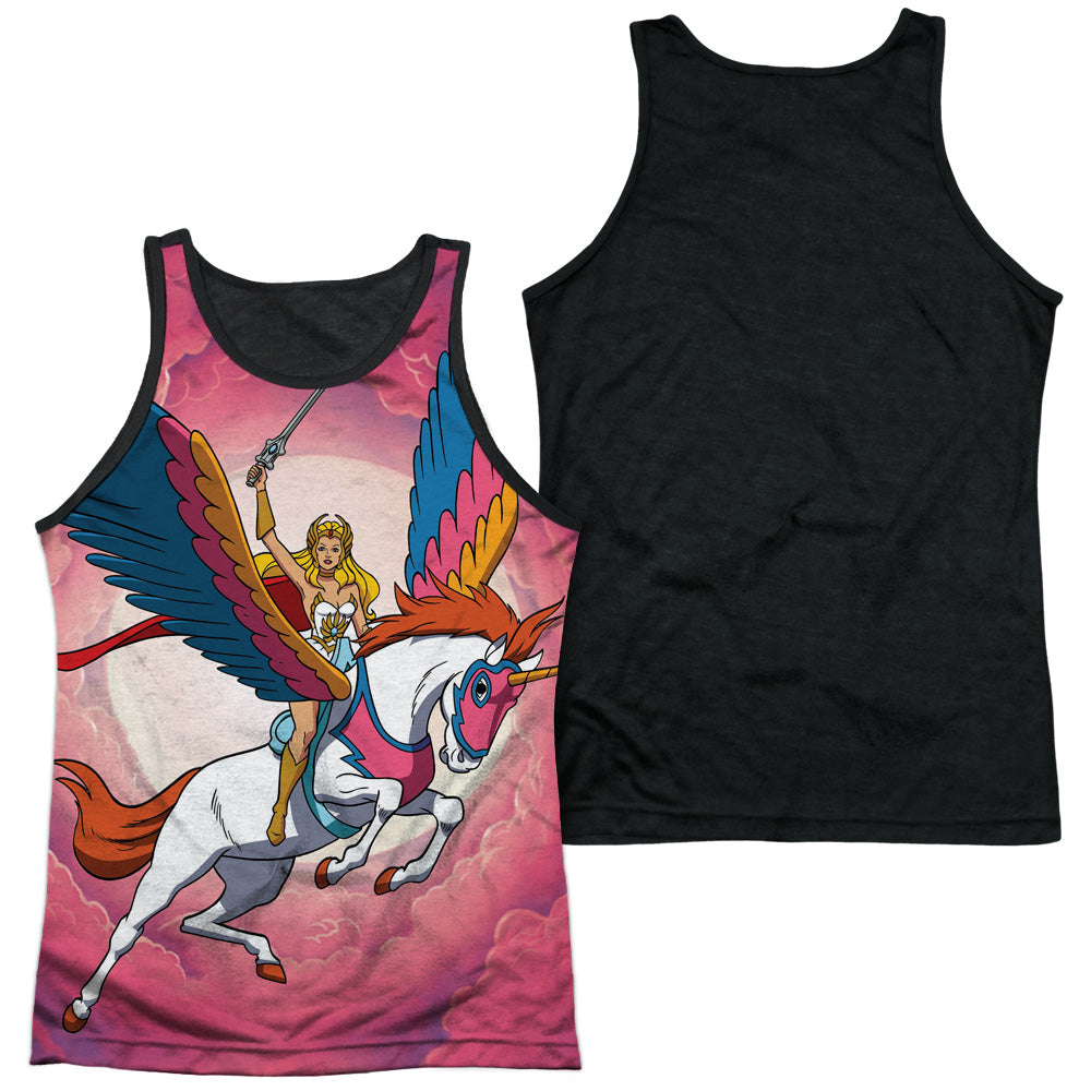 Adult 100% Poly Tank Top Black Back