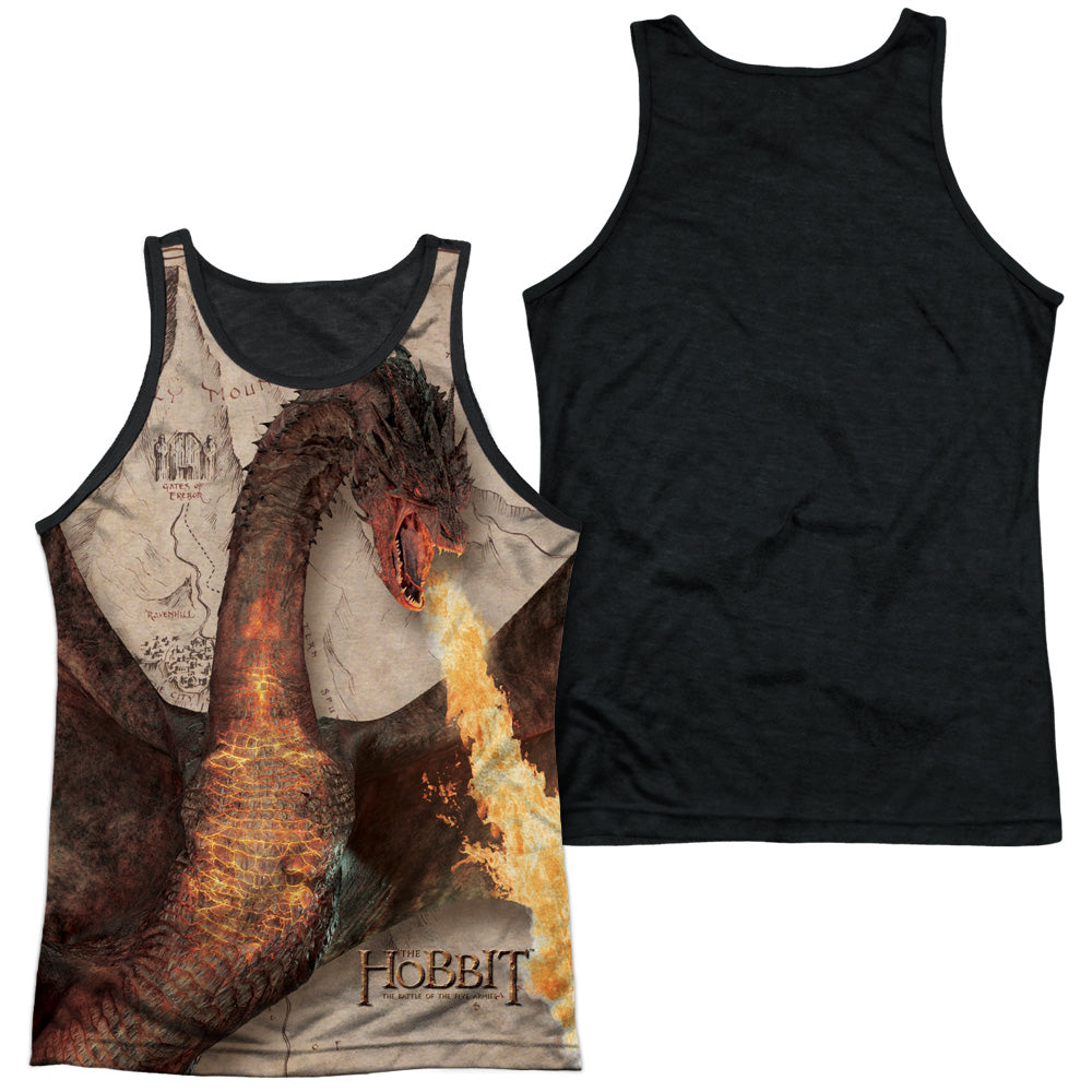 Adult 100% Poly Tank Top Black Back