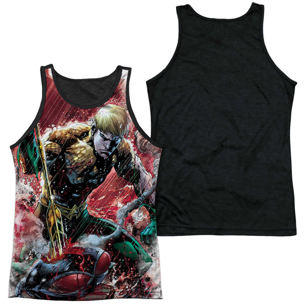 Adult 100% Poly Tank Top Black Back