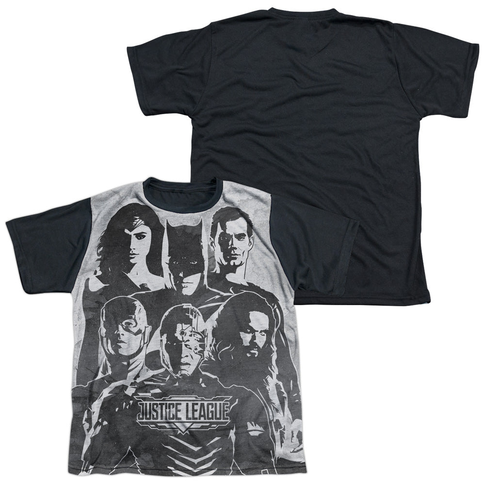 Youth Short Sleeve 100% Poly Black Back