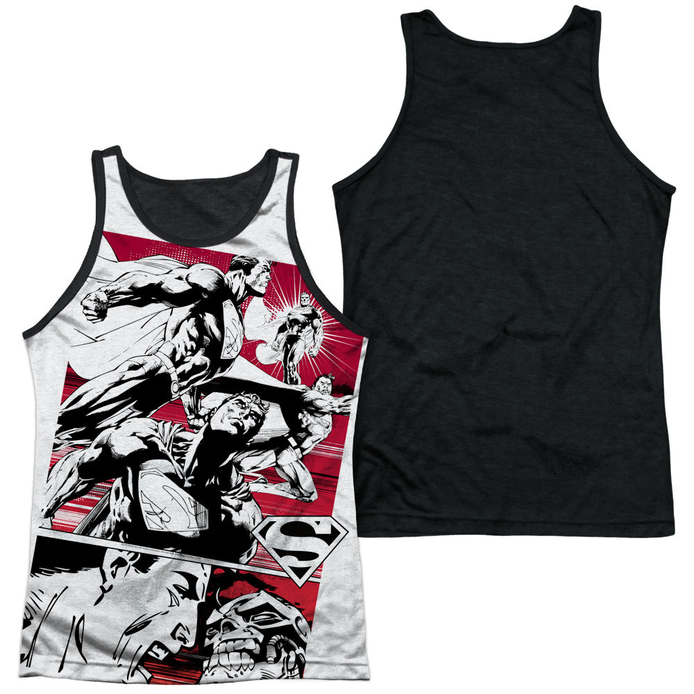 Adult 100% Poly Tank Top Black Back