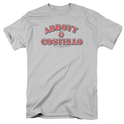 Abbott & Costello/logo - S/s Adult 18/1 - Silver