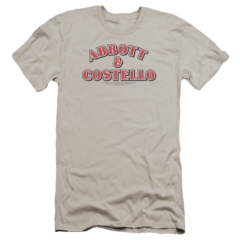 Abbott & Costello/logo-premuim Canvas Adult Slim Fit 30/1-silver