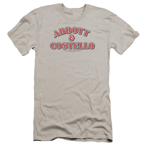 Abbott & Costello/logo-premuim Canvas Adult Slim Fit 30/1-silver