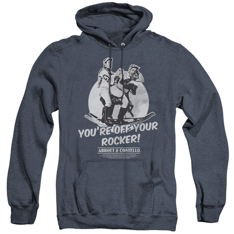 Abbott & Costello/off Your Rocker - Adult Heather Hoodie - Navy