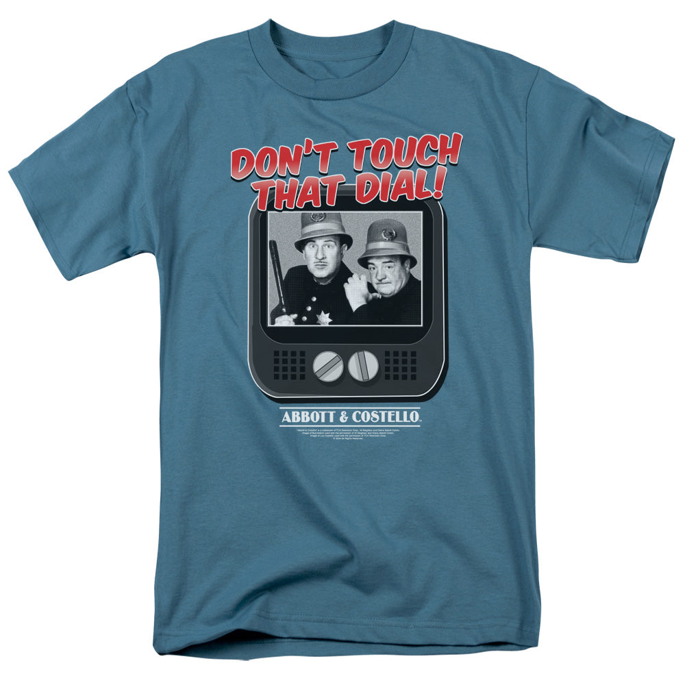 Abbott & Costello/that Dial - S/s Adult 18/1 - Slate