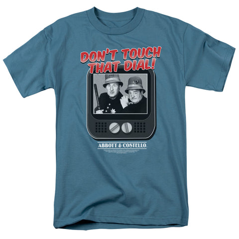 Abbott & Costello/that Dial - S/s Adult 18/1 - Slate