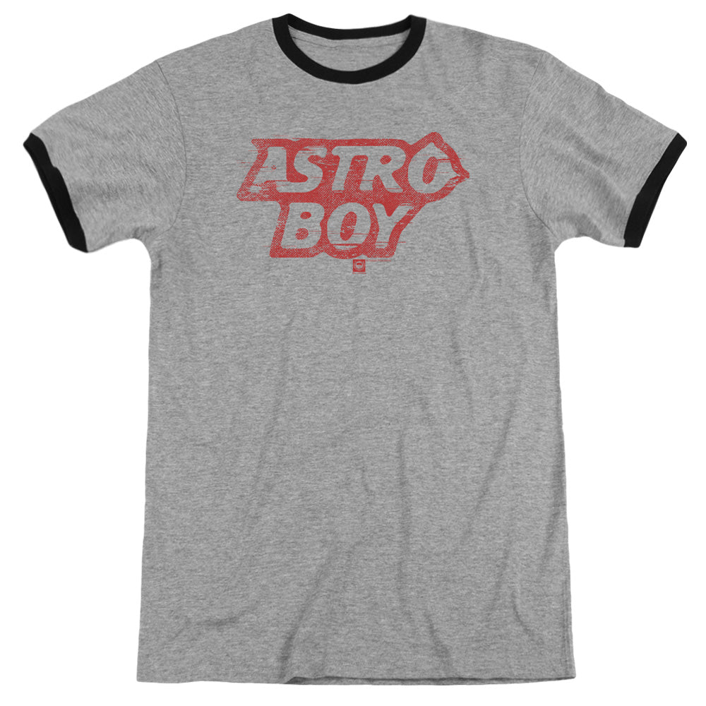 Astro Boy/logo - Adult Ringer - Heather/black