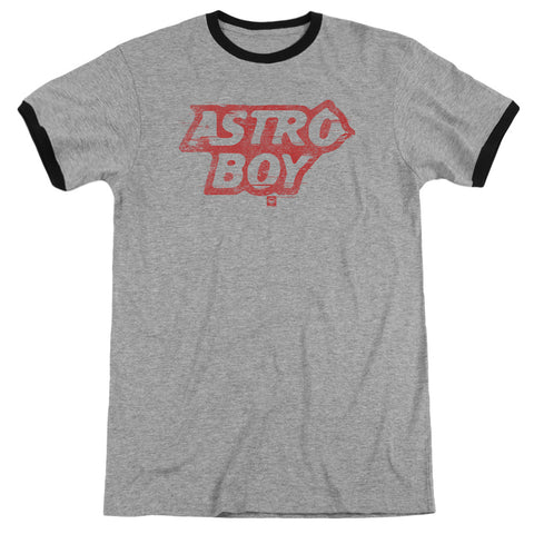 Astro Boy/logo - Adult Ringer - Heather/black
