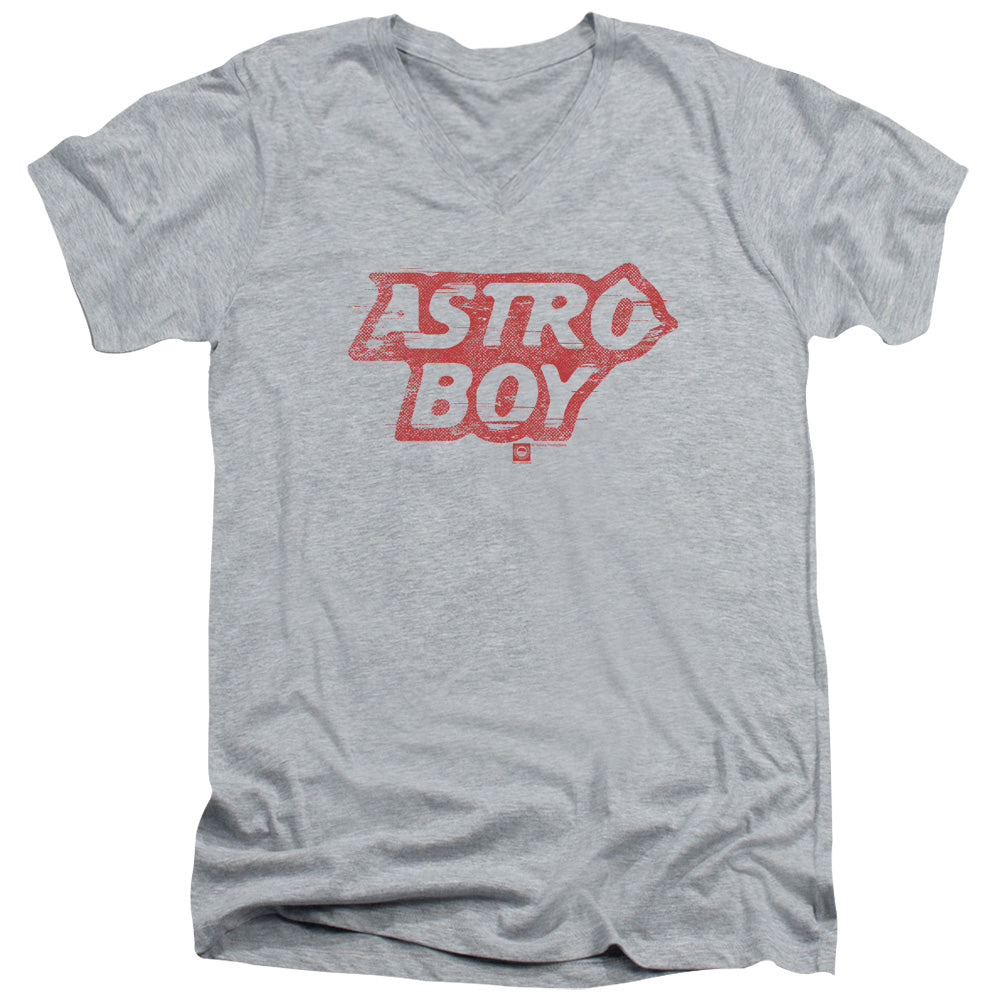 Astro Boy/logo-s/s Adult V-neck 30/1-athletic Heather