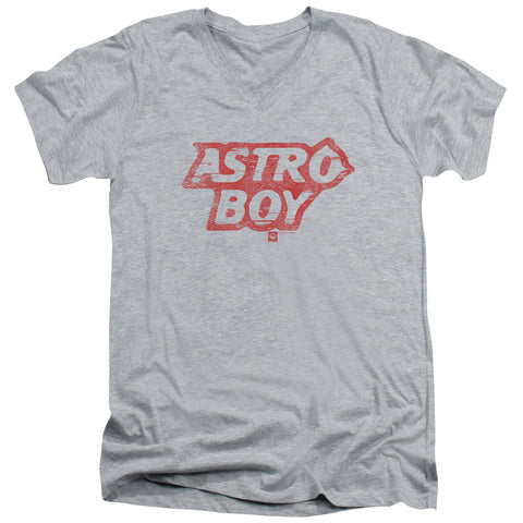 Astro Boy/logo-s/s Adult V-neck 30/1-athletic Heather