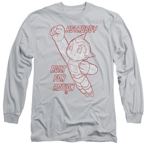 Astro Boy/built For Action-l/s Adult 18/1-silver