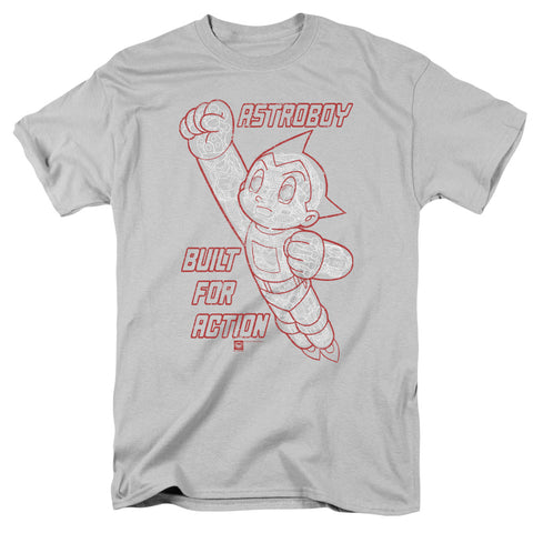 Astro Boy/built For Action-s/s Adult 18/1-silver