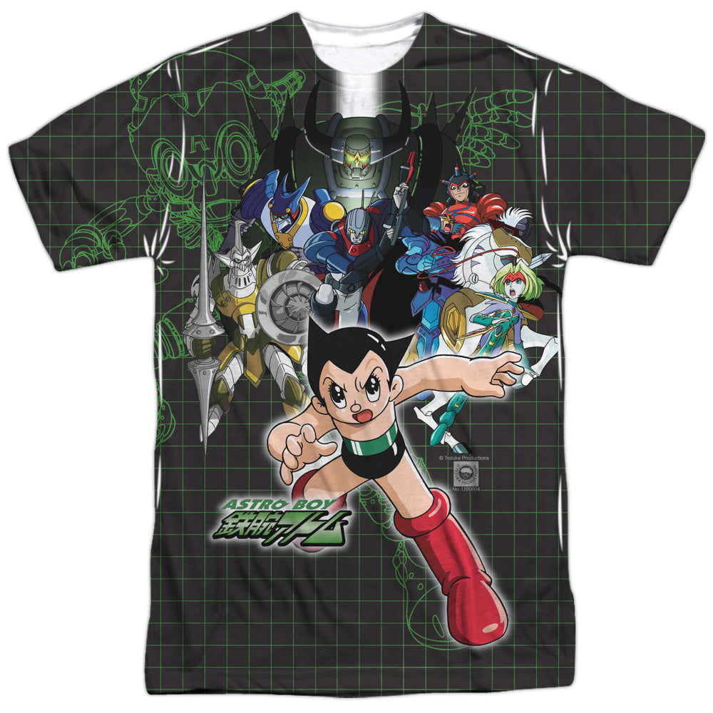 Astro Boy/group-s/s Adult Poly Crew-white