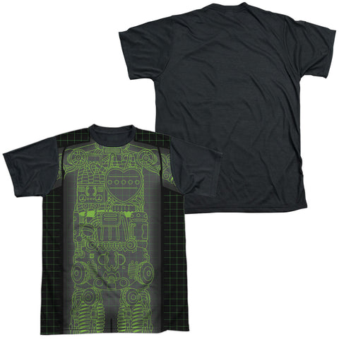 Adult Regular Fit Short Sleeve 100% Poly Black Back