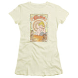 Juniors Sheer Cap Sleeve