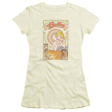 Juniors Sheer Cap Sleeve