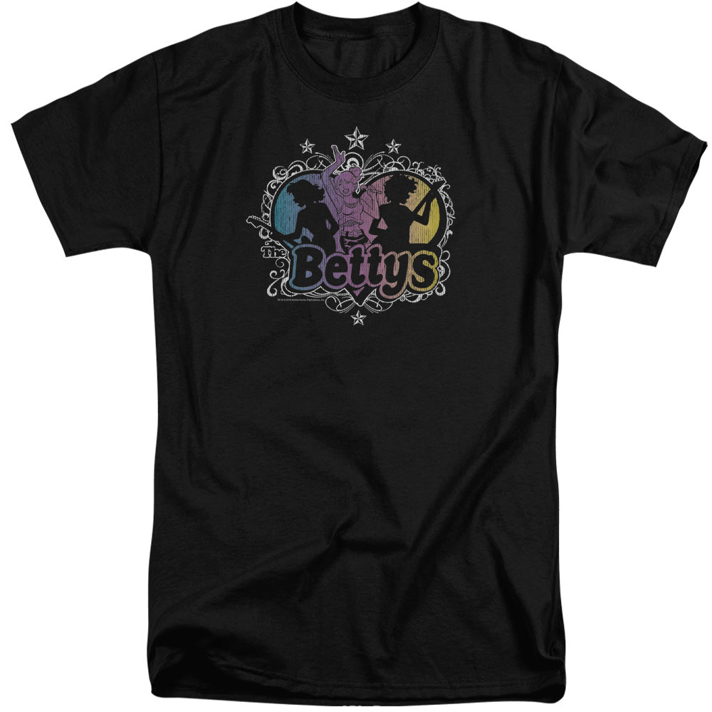 Archie Comics/the Bettys-s/s Adult Tall-black