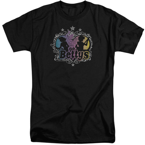 Archie Comics/the Bettys-s/s Adult Tall-black