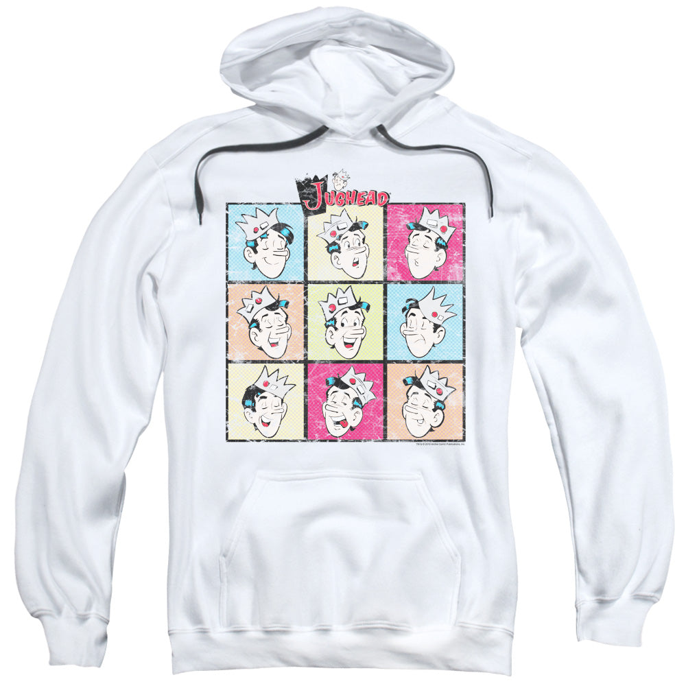 Archie Comics/jug Heads-adult Pull-over Hoodie-white