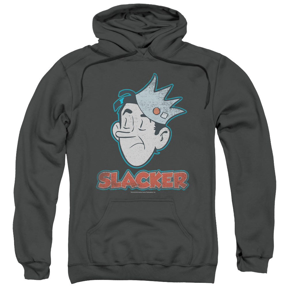 Archie Comics/slacker-adult Pull-over Hoodie-charcoal