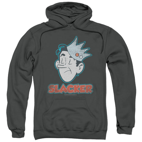 Archie Comics/slacker-adult Pull-over Hoodie-charcoal