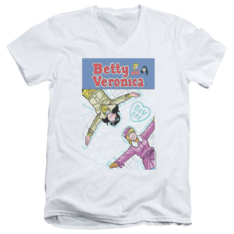 Archie Comics/cover 257 Snow Angels - S/s Adult V-neck - White