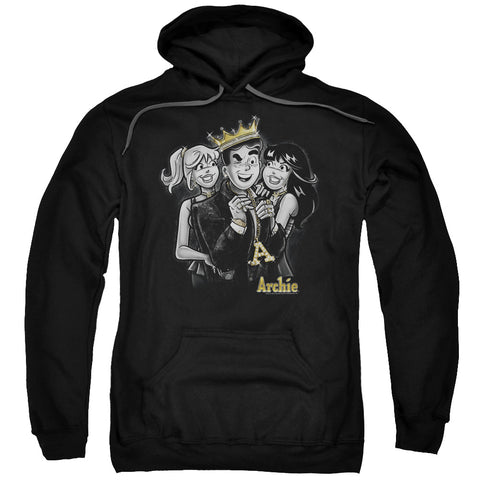 Archie Comics/ladies Man-adult Pull-over Hoodie-black
