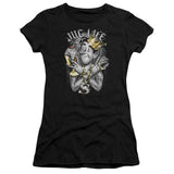 Juniors Sheer Cap Sleeve