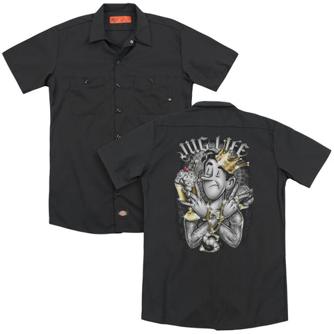 Archie Comics/jug Life (back Print) - Adult Work Shirt - Black