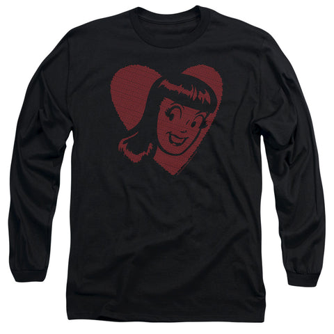 Archie Comics/veronica Hearts-l/s Adult 18/1-black