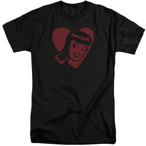 Archie Comics/veronica Hearts-s/s Adult Tall-black