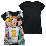 Junior Cap Sleeve 100% Poly Black Back