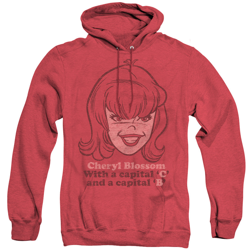Archie Comics/cheryl With A C-adult Heather Hoodie-red