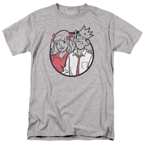 Archie Comics/betty And Jughead-s/s Adult 18/1-athletic Heather