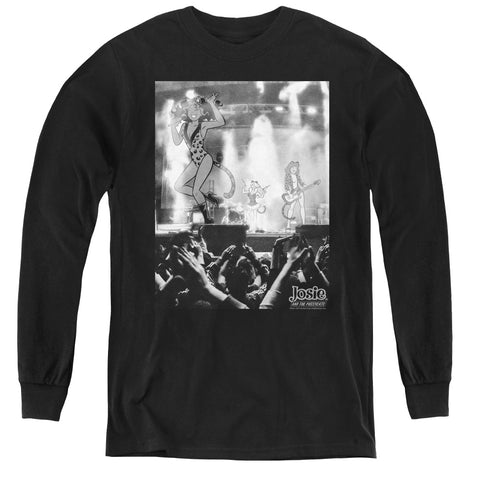 Archie Comics/the Cats Live-youth Long Sleeve Tee-black