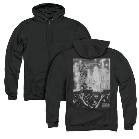 Archie Comics/the Cats Live (back Print) - Adult Zipper Hoodie-black