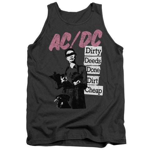 Acdc/dirty Deeds-adult Tank-charcoal