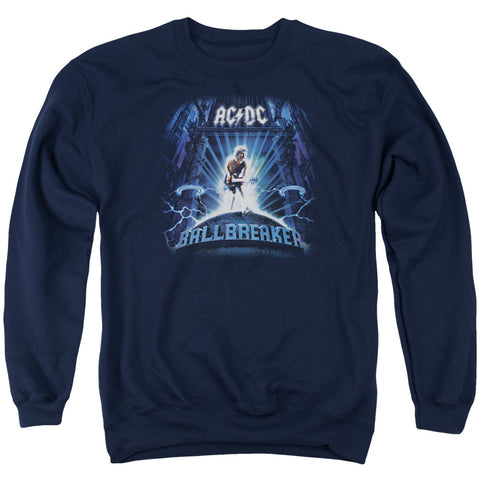Acdc/ballbreaker-adult Crewneck Sweatshirt-navy