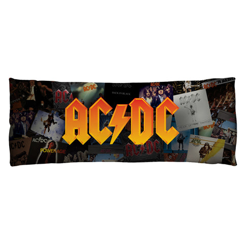 ACDC-ALBUMS - MICROFIBER BODY PILLOW - 18x54