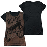 Junior Cap Sleeve 100% Poly Black Back
