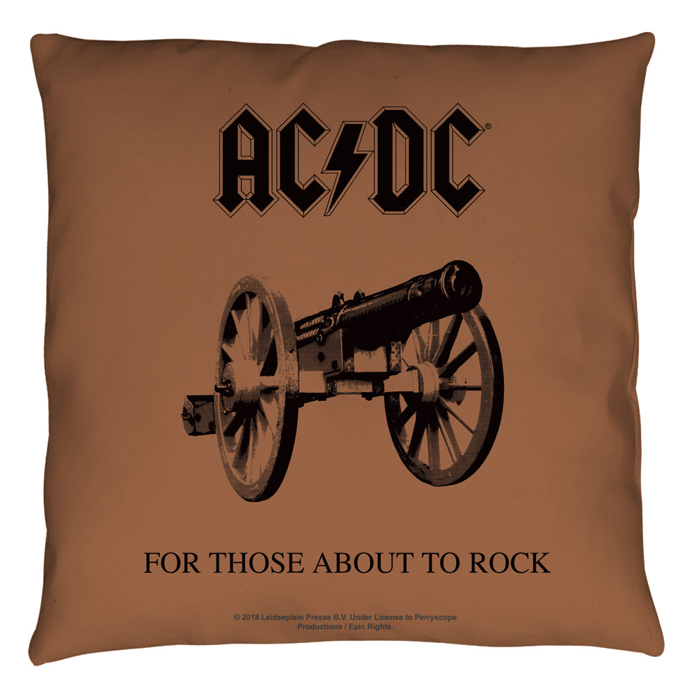Acdc/for Those About To Rock Cover - Throw Pillow