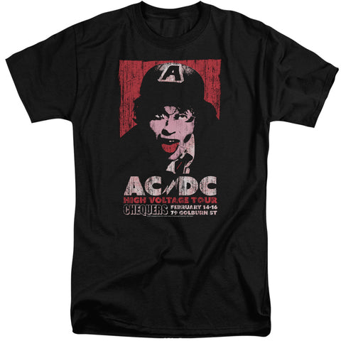 Acdc/high Voltage Live 1975-s/s Adult Tall 18/1-black