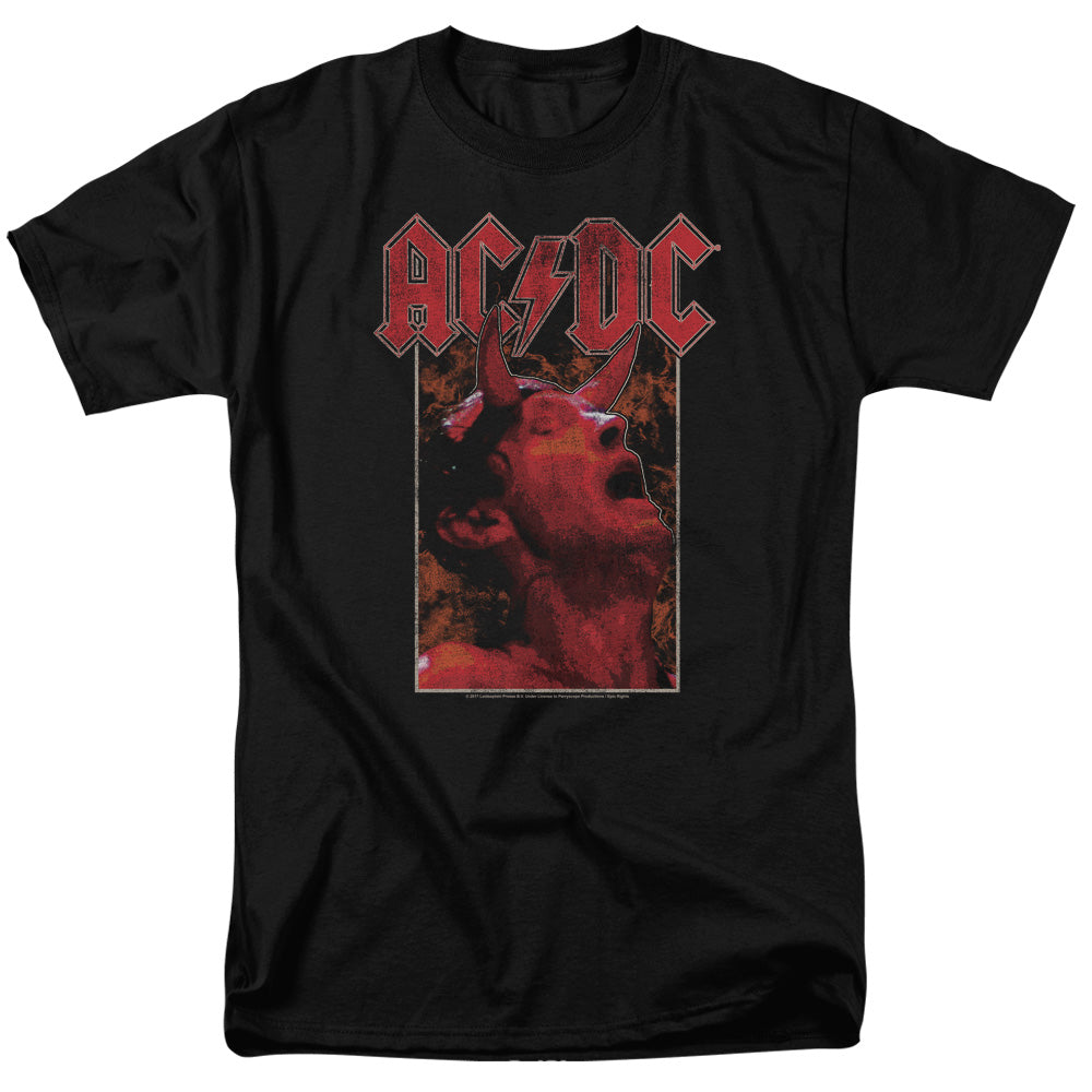 Acdc/horns-s/s Adult 18/1-black