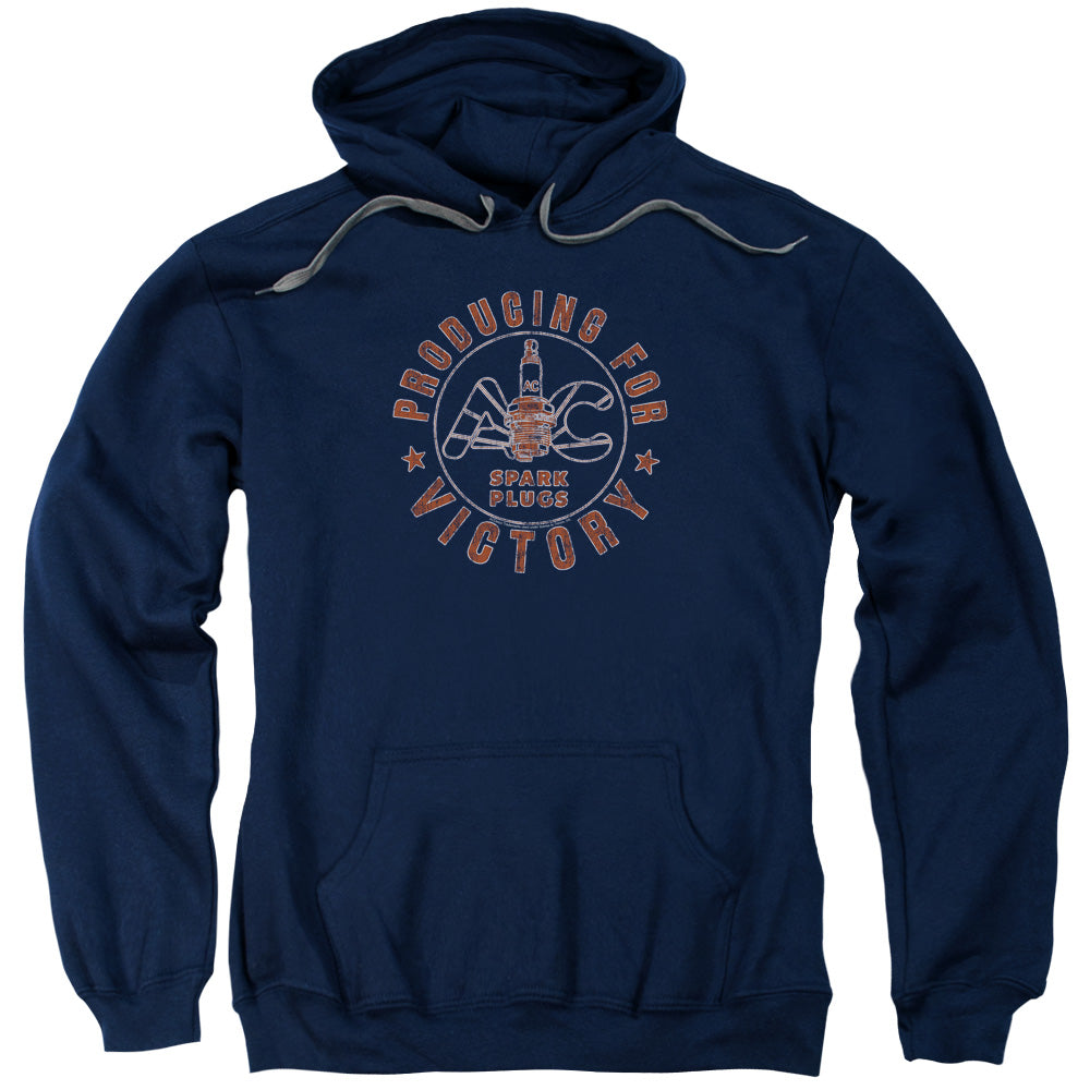Ac Delco/producing For Victory-adult Pull-over Hoodie-navy