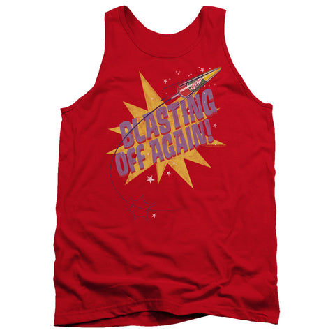 Astro Pop/blast Off-adult Tank-red