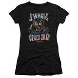 Juniors Sheer Cap Sleeve