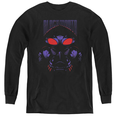 Aquaman Movie/black Manta-youth Long Sleeve Tee-black